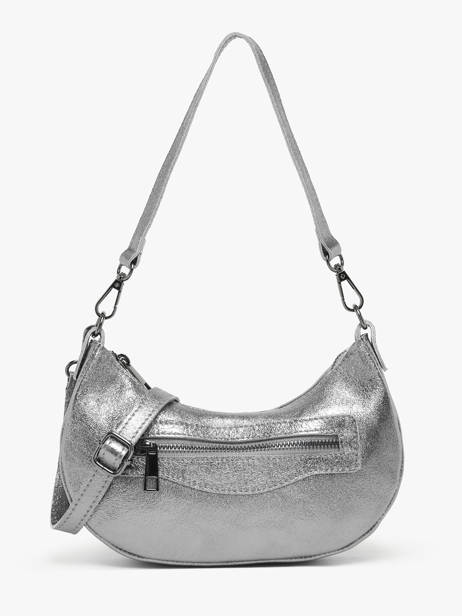 Shoulder Bag Nine Leather Milano Silver nine NI24061