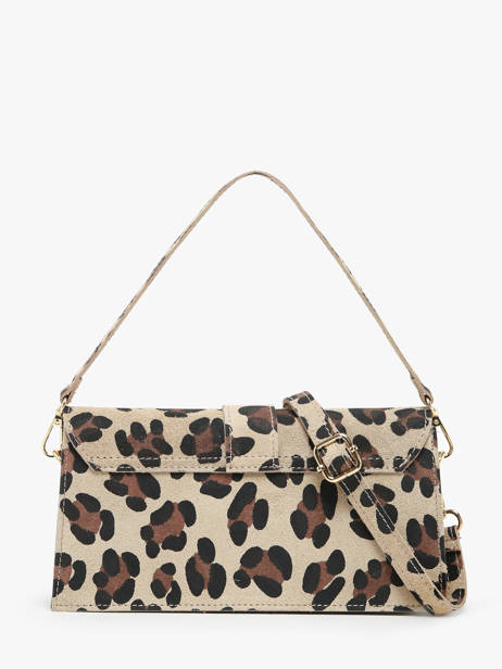 Sac Porté épaule Velvet Leopardo Cuir Milano Multicolore velvet leopardo VL24066 vue secondaire 4