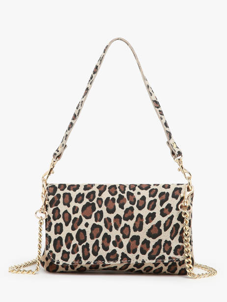 Shoulder Bag Velvet Leopardo Leather Milano Multicolor velvet leopardo VL24063