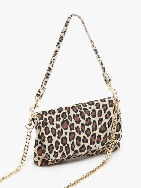 Shoulder Bag Velvet Leopardo Leather Milano Multicolor velvet leopardo VL24063 other view 2