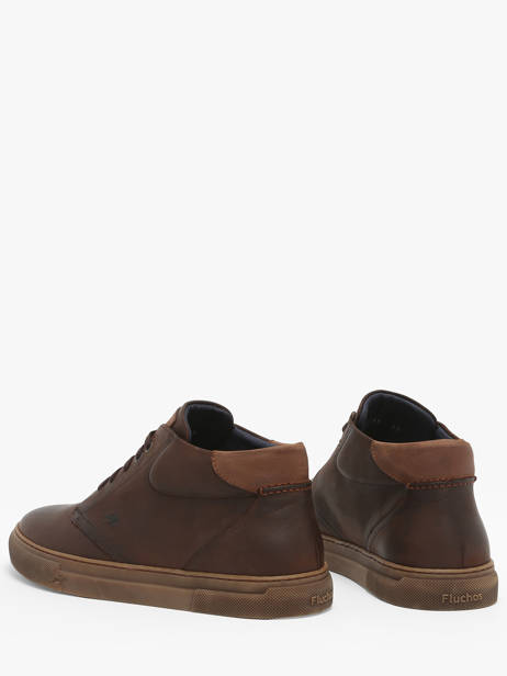 Sneakers Niko In Leather Fluchos Brown men F1549 other view 2