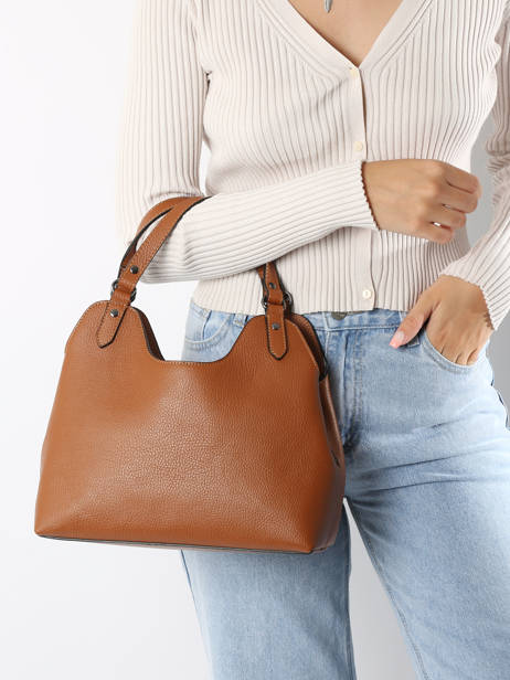 Handbag Caviar Leather Milano Brown caviar CA24067 other view 1