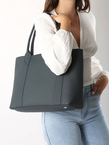 Leather Delft Shoulder Bag Nathan baume Blue mondrian 5 other view 1