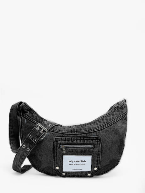 Shoulder Bag Denim Cotton Miniprix Black denim 96