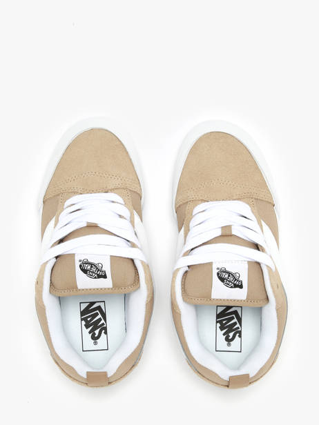 Sneakers Knu Skool En Cuir Vans Beige unisex CRPKHK1 vue secondaire 4