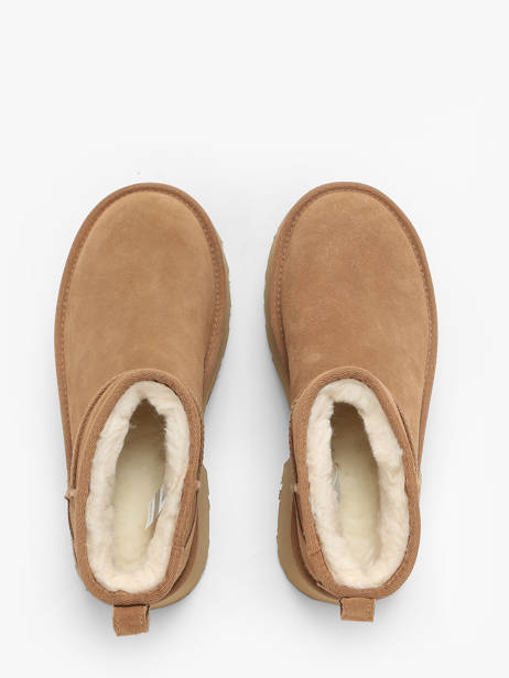 Platform Boots Classic Ultra Mini In Leather Ugg Brown women 1158311 other view 4