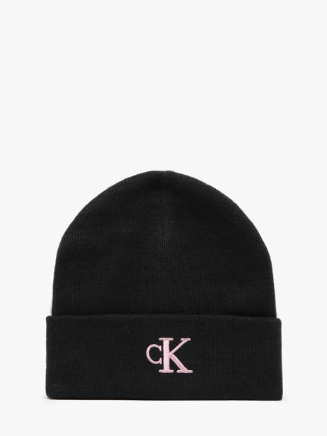 Beanie Calvin klein jeans Black monogram embro K612319