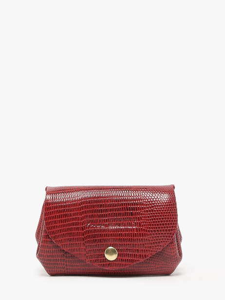 Coin Purse Leather Paul marius Red la suite 1960 GUSTA960