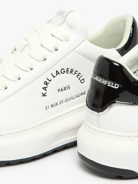 Sneakers Kapri Maison In Leather Karl lagerfeld White men KL57538 other view 2