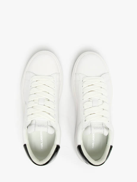 Sneakers Kapri Maison In Leather Karl lagerfeld White men KL57538 other view 3