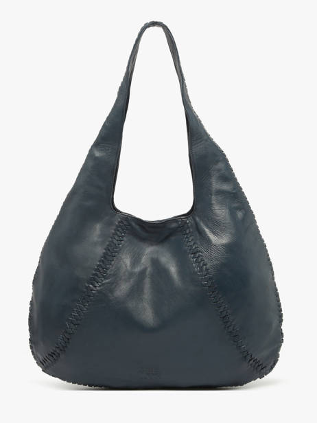 Shoulder Bag Milan Leather Basilic pepper Blue milan BMIL01