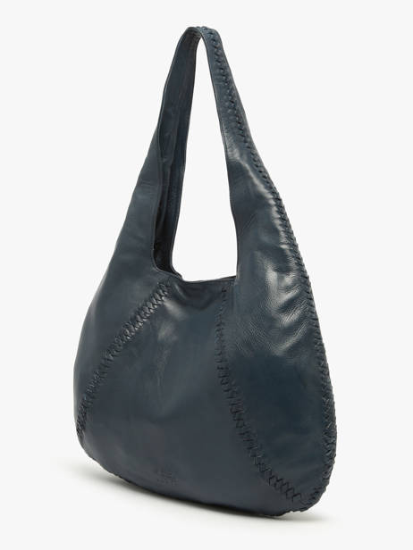 Shoulder Bag Milan Leather Basilic pepper Blue milan BMIL01 other view 2