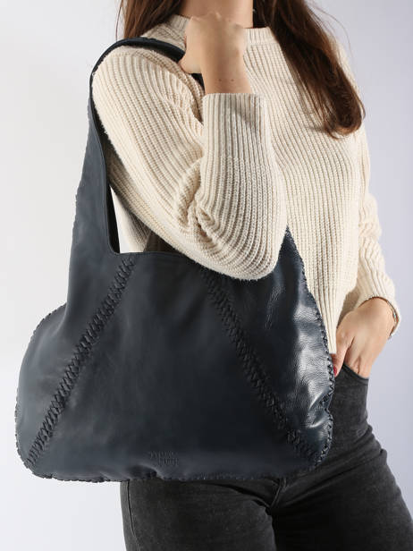 Shoulder Bag Milan Leather Basilic pepper Blue milan BMIL01 other view 1