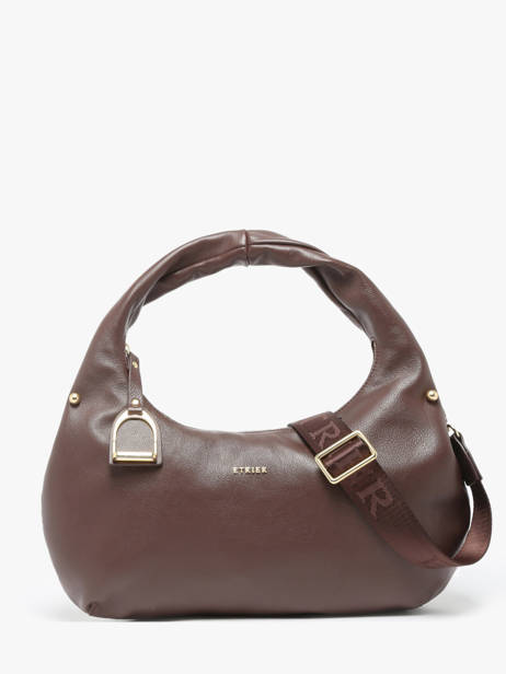 Shoulder Bag Babyatoutprix - Lucie Leather Etrier Brown babyatoutprix - lucie ELUC129M