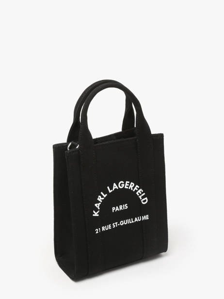 Sac Bandoulière Rsg Coton Karl lagerfeld Noir rsg 240W3890 vue secondaire 1