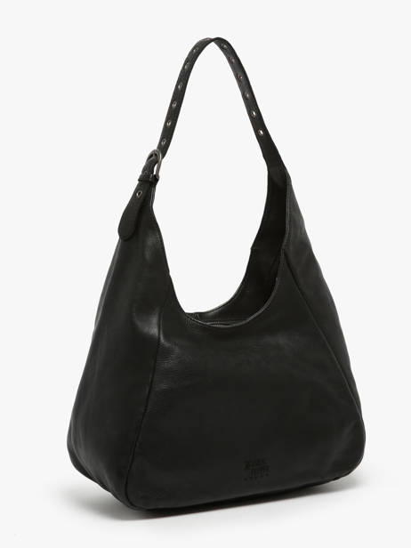 Shoulder Bag Barcelone Leather Basilic pepper Black barcelone BBAC06 other view 2