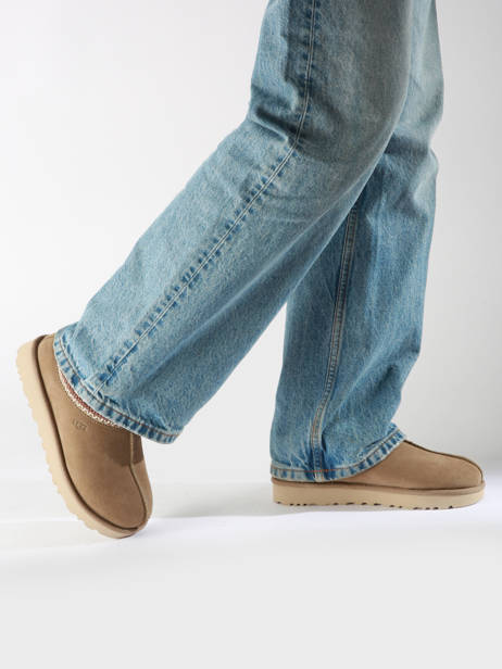 Slippers Tasman In Leather Ugg Beige women 5955 other view 1