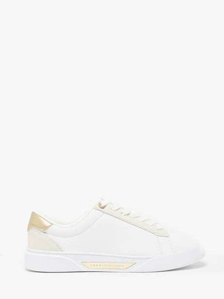 Sneakers In Leather Tommy hilfiger White women 8382YBS