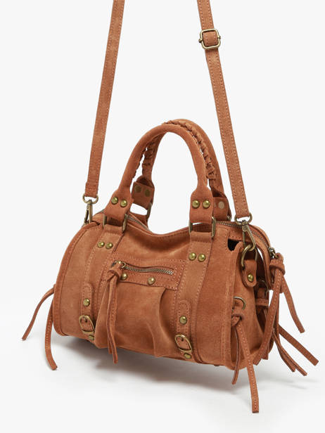 Shoulder Bag Velvet Milano Brown velvet VE24093 other view 2