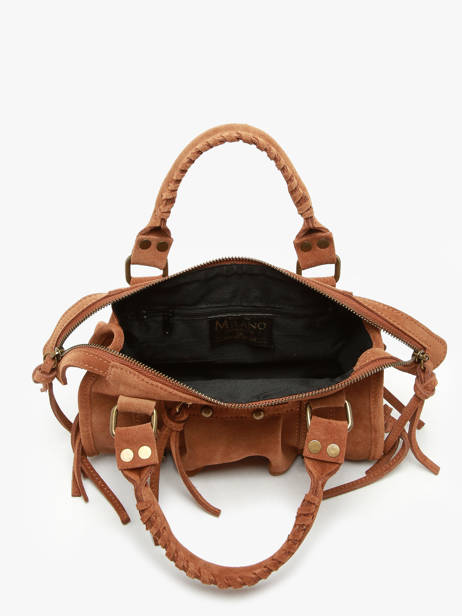 Shoulder Bag Velvet Milano Brown velvet VE24093 other view 3