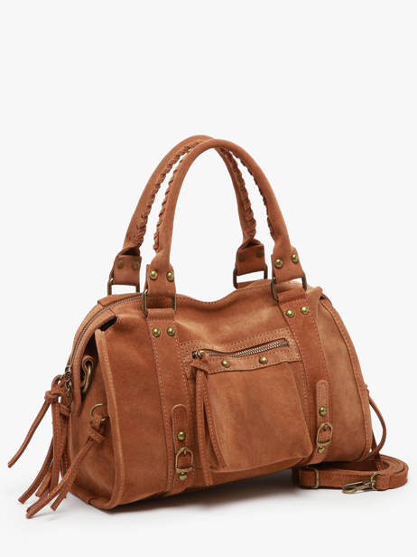 Shoulder Bag Velvet Milano Brown velvet VE24094 other view 2