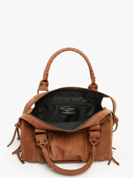 Shoulder Bag Velvet Milano Brown velvet VE24094 other view 3