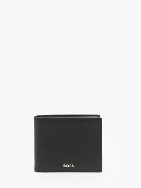 Wallet Leather Hugo boss Black grained HLN416A