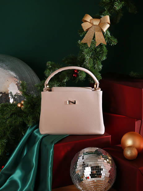 Leather Magnolia Top-handle Bag Nathan baume Beige eden 3 other view 5