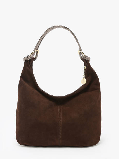 Shoulder Bag Velvet Milano Brown velvet VE24091 other view 4