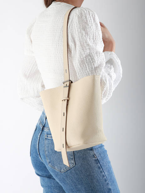 Shoulder Bag Backpack S Cavalier Leather Etrier Beige cavalier ECLR126S other view 2