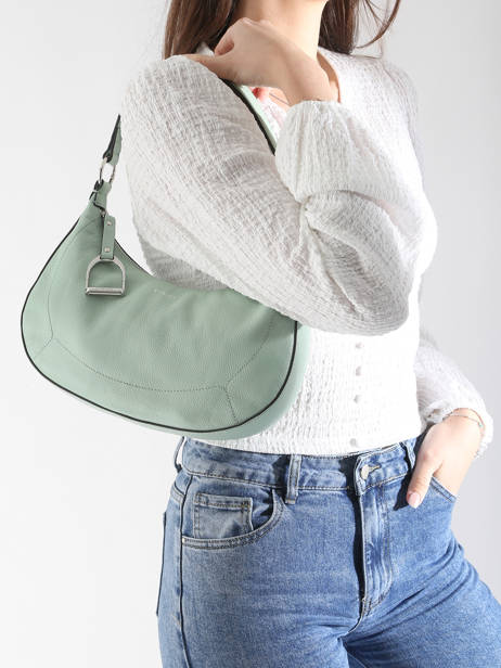 Medium Leather Altesse Shoulder Bag Etrier Green altesse EALT017M other view 1