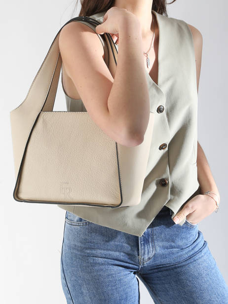 Shoulder Bag M Foudre Leather Etrier Beige foudre EFOD107M other view 1