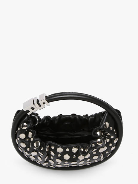 Mini Sac Domino En Cuir Et Studs Sonia rykiel Noir domino MA002S1S vue secondaire 4