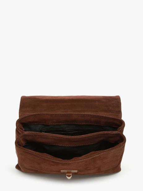 Shoulder Bag Velvet Caviar Leather Milano Brown velvet caviar VC24115 other view 3
