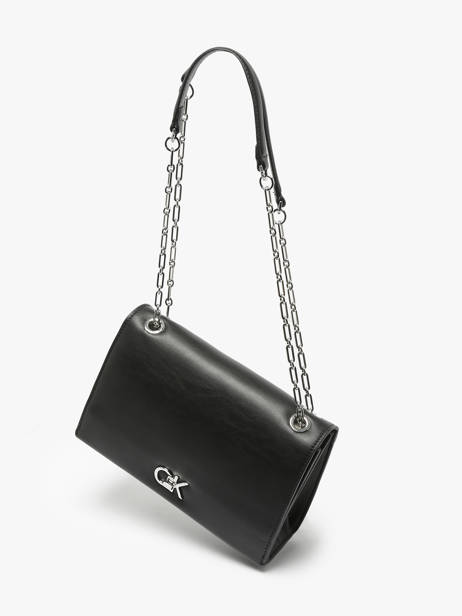 Crossbody Bag Ck Chain Recycled Polyester Calvin klein jeans Black ck chain K612810 other view 2