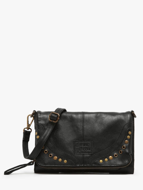 Shoulder Bag Glam Eyelet Leather Basilic pepper Black glam eyelet BGLE43