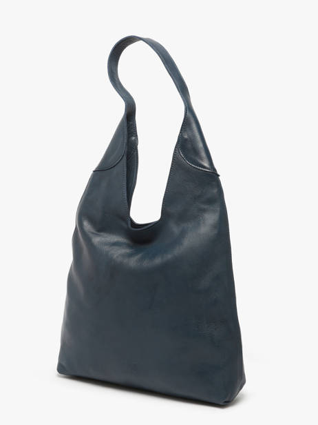 Sac Porté épaule Cow Cuir Basilic pepper Bleu cow BCOW2M vue secondaire 2