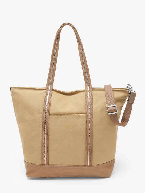 A4 Size Shoulder Bag Kaya Canvas Hexagona Beige kaya 5920056 other view 4