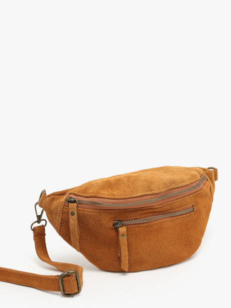 Sac Banane Milano Marron velvet VE24119 vue secondaire 2