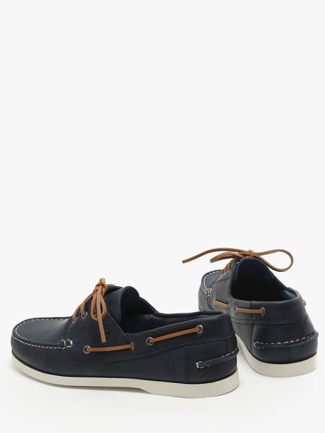 Boat Shoes In Leather Redskins Blue men ORLAND other view 2