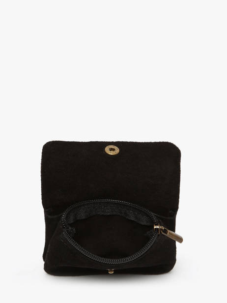 Coin Purse Leather Milano Black velvet VE23091 other view 1