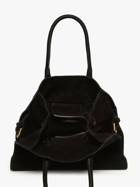 Shoulder Bag Velvet Leather Milano Black velvet VE24118 other view 3