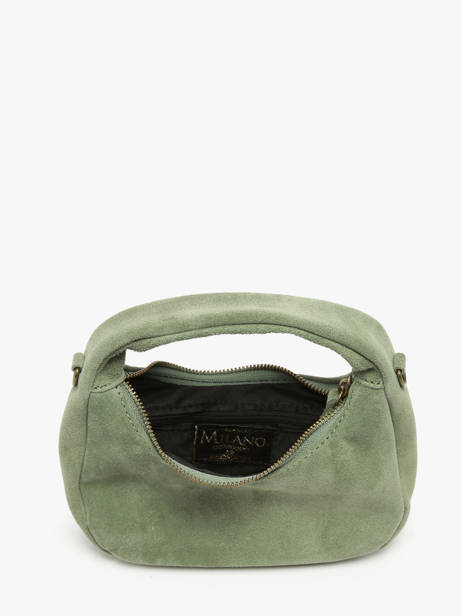 Crossbody Bag Velvet Leather Milano Green velvet VE24113 other view 3