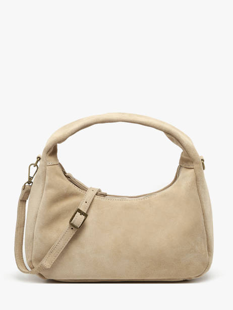 Handbag Velvet Leather Milano Beige velvet VE24114