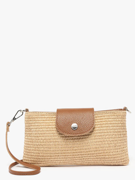 Shoulder Bag Mini Osier Italie Lancaster Beige mini osier italie 117