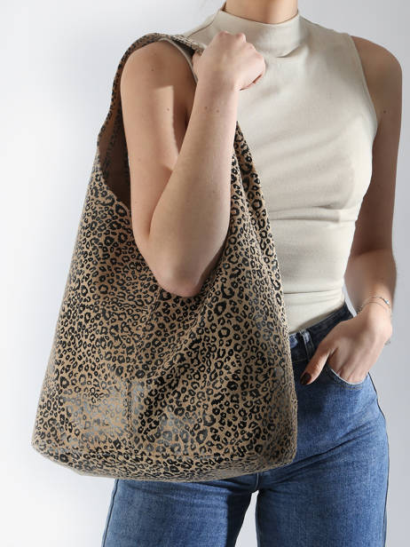 Shoulder Bag Velvet Leopardo Leather Milano Multicolor velvet leopardo VL24062 other view 1