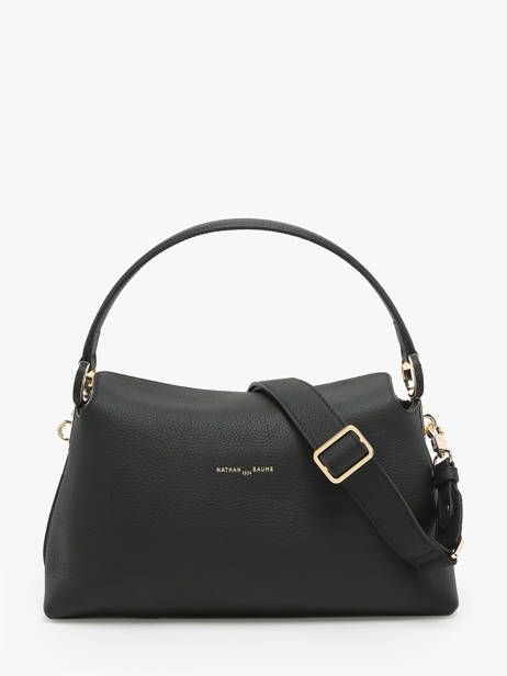 Leather Freesia Shoulder Bag Nathan baume Black eden 4 other view 4