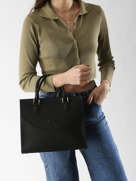 Satchel Event Leather Nathan baume Black event 8 other view 1