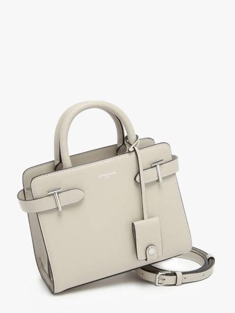 Small Leather Emilie Handbag Le tanneur Gray emily PB328670 other view 2
