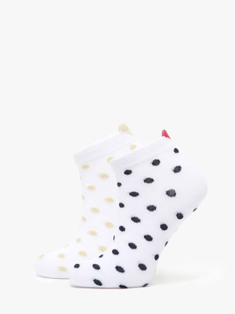 Chaussettes Pieces Blanc socks women 17140773